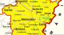 Mjus 7-n, szerdn, reggel, hrom szemlygpkocsi tkztt ssze Bks trsgben. Trkprszlet forrsa: ELTE Trkptudomnyi s Geoinformatikai Tanszk   