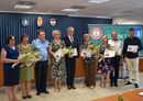 Bkscsabn, a Bks Vrmegyei Rendr-fkapitnysgon, az elismert pedaggusok Hudk Pl r. ezredessel. Kp: Bks Vrmegyei Rendr-fkapitnysg