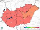 A HungaroMet szombaton, este, kiadott UV-trkpe, vasrnapra. Trkp: met.hu