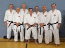 A magyar csapat, kzpen Sensei Sfr Lszl X. DAN karate nagymester, az A. J. K. A. vezetje. Kp forrsa: Szerz