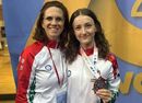  Tams Tmea magyarbnhegyesi vezetedz s a bronzrmes Cseresznys Lea. Kp forrsa: Szerz