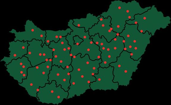 A Magyar Posta Zrt. csomag-automati az orszgban. Kp: Magyar Posta Zrt.