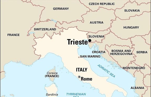 Trieszt Olaszorszg s Szlovnia hatrhoz kzel, a Trieszti-bl kzpontjban fekszik, Budapesttl 563 km, Bcstl 470, Velenctl 160, Ljubljantl 95 km tvolsgra. Forrs: Wikipdia