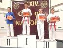 A gy�ztes Kov�cs �ron, Sp�rta Taekwon-do Medgyesegyh�za SE TKD. K�p forr�sa: Szerz�
