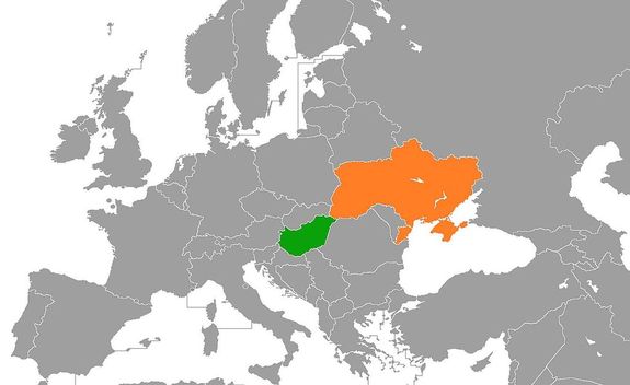 Magyarorsz�g �s Ukrajna Eur�pa t�rk�p�n. T�rk�p: Wikip�dia