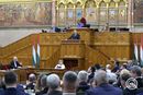 Magyar Péter miniszterelnök napirend előtt szólalt fel az Országgyűlés plenáris ülésén 2026. október 19-én. Kép: MTI / Hegedüs Róbert Magyar Péter miniszterelnök napirend előtt szólalt fel az Országgyűlés plenáris ülésén 2026. október 19-én. Kép: MTI / Hegedüs Róbert