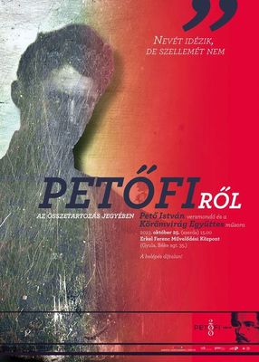 A Petőfi-előadás plakátja. Kép forrása: Szervezők