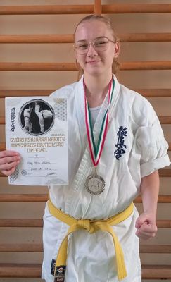  Nagy Mária Valéria Győrben, az országos bajnokságon, második helyezést ért el. Kép forrása: Szerző