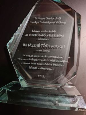 Juhszn Tth Margit dszes veg emlkplakettje. Kp forrsa: Szerz