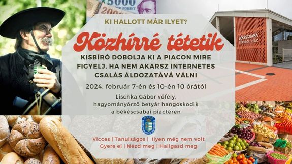 A kisbr szombaton, 10 rtl ismt elmegy a bkscsabai piacra. Kp: Police.hu
