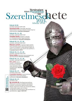 A Szerelmesek hete rendezvénysorozat meghívó-plakátjai a Gyulai Várban és az Almásy-kastélyban. Képek: Erkel Ferenc Nonprofit Kft.