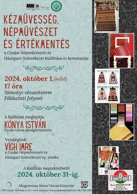 A mai, Kzmvessg, npmvszet s rtkments cm killts meghv-plaktja. Plakt forrsa: Mogyorssy Jnos Vrosi Knyvtr