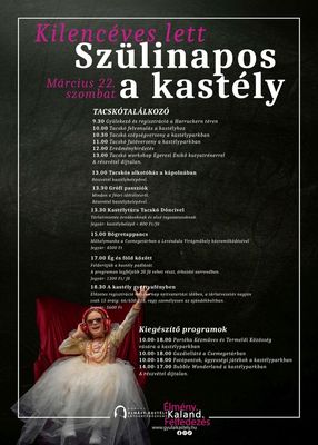 A gyulai, szletsnapos kastly meghv-plaktjai. Kpek forrsa: Erkel Ferenc Nkft. s a Gyulai Almsy-kastly Ltogatkzpont Facebook-oldala