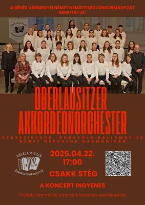 Az Oberlausitzer Akkordeonorchester koncertjnek meghvja. Kp forrsa: Csabagyngye Kulturlis Kzpont Facebook-oldala