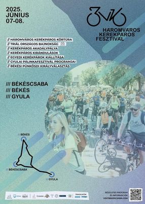 A Hromvros Kerkpros Fesztivl plaktja. Kp forrsa: visitbekescsaba.com