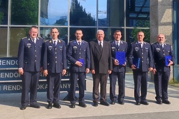 A Bks vrmegyei kitntetettek a rendrsg napja alkalmbl. Kpek: Police.hu