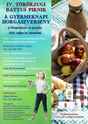 A IV. Trkzugi Batyus Piknik s Gyermeknapi Horgszverseny meghv-plaktja a rszletes programokkal. Kp forrsa: Knya Istvn nkormnyzati kpvisel, alpolgrmester Facebook-oldala