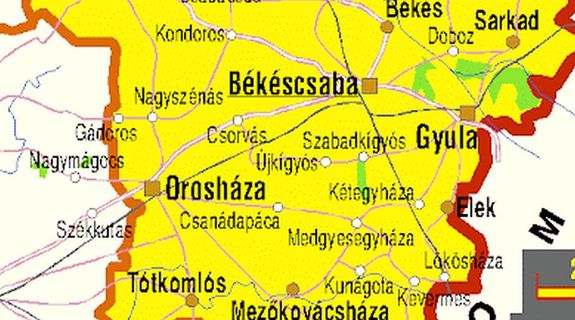 Nyr vgre kszl el a Medgyesegyhza-Ktegyhza kzti 4434-es t 4,8 kilomteres szakasznak feljtsa. Trkprszlet: ELTE