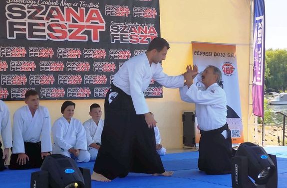 Aikido-bemutatk a Szana Feszten. Kpek forrsa: Szerz
