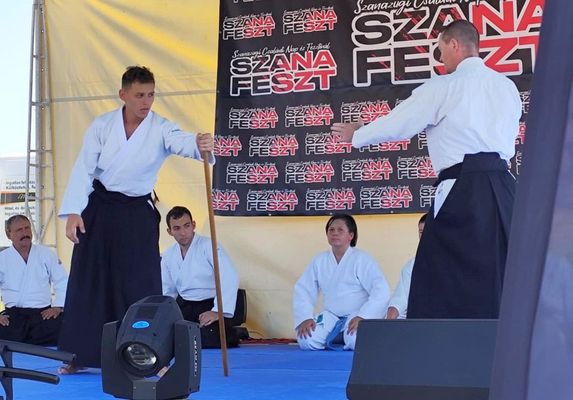 Aikido-bemutatk a Szana Feszten. Kpek forrsa: Szerz