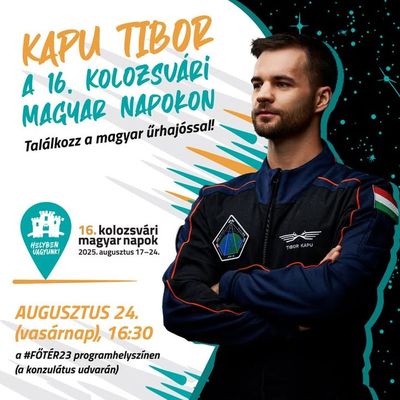 Kapu Tiborral kznsgtallkoz lesz holnap, Kolozsvron. Plakt forrsa: magyarnapok.ro
