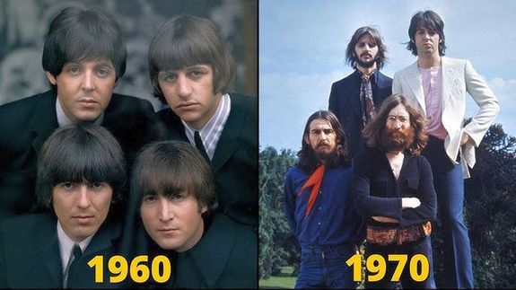 A Beatles 1960 - 1970. Kp forrsa: YouTube