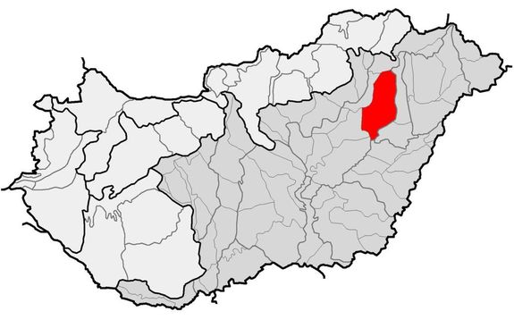 A Hortobgy kistj a Hajdsg s a Tisza foly kztt terl el. Forrs s trkp: Wikipdia   
