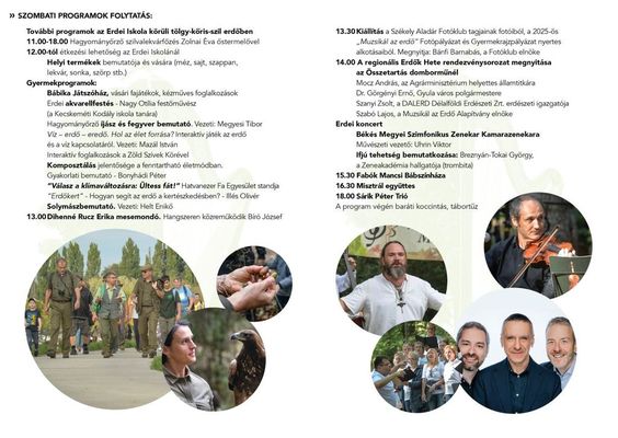 A Muzsikl az erd meghvi a rszletes programmal. Kpek forrsa: Szervezk   