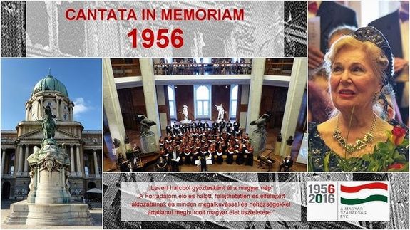  A Cantata in memoriam 1956 budapesti, 2016-os koncertjnek plaktja. Kp forrsa: YouTube