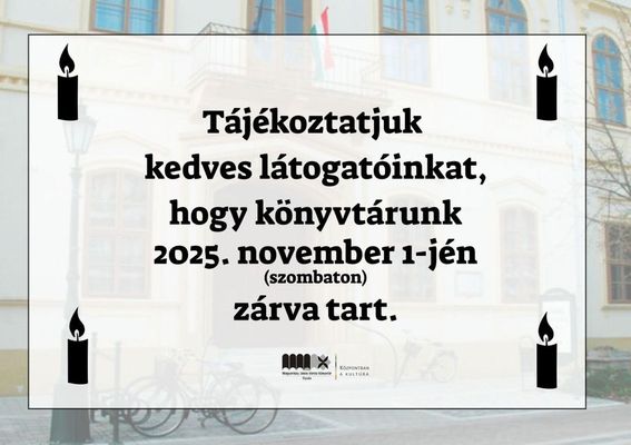 A knyvtri zrvatarts rtestje. Kp: Mogyorssy Jnos Vrosi Knyvtr