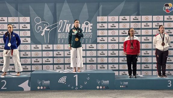 A magyar kivlsg 2021 (Dubai) s 2023 (Budapest) utn, harmadszor lett kategrijban vilgbajnok. Kp forrsa: Szerz