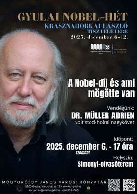 A msodik esemny elads, amely ma, 17 rakor kezddik a Mogyorssy Jnos Vrosi Knyvtrban. Plakt forrsa: Szervezk   