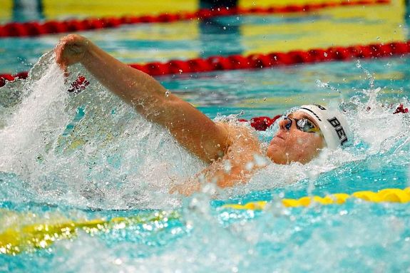 Takcs Botond hrom bajnoki cmet zsebelt be a szegedi bajnoksgon, itt htszs kzben. Kp: Tsik Attila