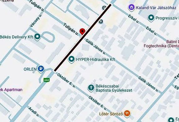  A vasrnap, 14 rakor kezdd, bkscsabai tlezrs helyszne. Kp forrsa: Bks vrmegyei rendrsg Facebook-oldala