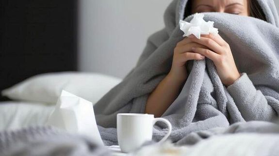 A megel�z�sben, az influenza elleni v�d�olt�s mellett, kiemelt szerepe van a gyakori �s alapos k�zmos�snak, a zs�folt helyek ker�l�s�nek. Betegs�g eset�n, maradjunk otthon, ezzel is cs�kkentve a fert�z�s tov�bbad�s�nak kock�zat�t. A k�p illusztr�ci�. K�p: Vecteezy