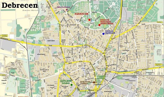 December 24-t�l, Debrecenben, egy b�rlettel lehet majd k�zlekedni. Debrecen t�rk�pe. K�p: www.groomania.nl