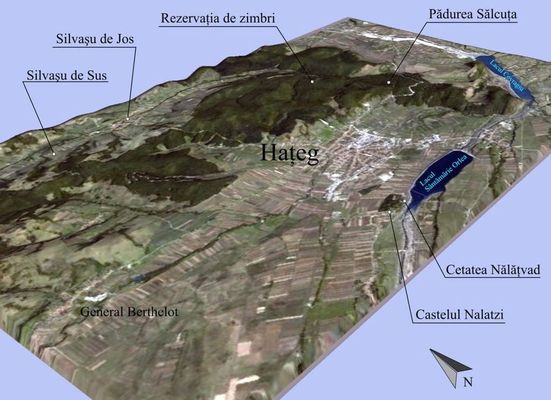  A H�tszegi-medence 3D-s bemutat�sa. K�p forr�sa: Wikip�dia   