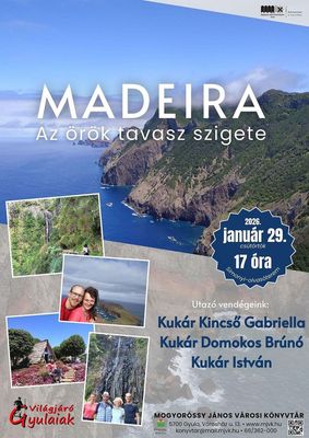 A cs�t�rt�ki �ti besz�mol� �s a p�nteki k�nyvbemutat� megh�v�-plak�tja. K�pek: Mogyor�ssy J�nos V�rosi K�nyvt�r