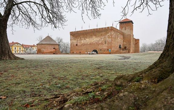  Mobil m�j�gp�lya l�tes�t�s�re p�ly�zik a gyulai �nkorm�nyzat a k�pvisel�-test�let mai d�nt�s�vel. Helye a V�rkertben, a Gyulai V�r el�tti, f�ves ter�leten lenne, szezon�lisan. A k�pen a v�r �s el�ter�lete. K�p forr�sa: Gyulai V�r