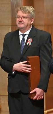 Sz�chenyi-d�jas a gyulai sz�rmaz�s� dr. Nagy Zolt�n Zsolt szem�szorvos, a Magyar Tudom�nyos Akad�mia levelez� tagja, klinikaigazgat�, egyetemi tan�r. K�p: MTI / Illy�s Tibor