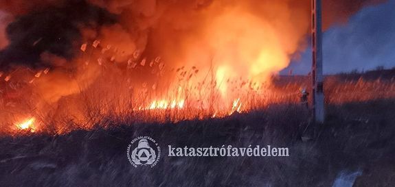 Szabadt�ri t�zek adtak munk�t a t�zolt�knak a h�tv�g�n, B�k�s v�rmegy�ben. K�pek forr�sa: B�k�s V�rmegyei Katasztr�fav�delmi Igazgat�s�g