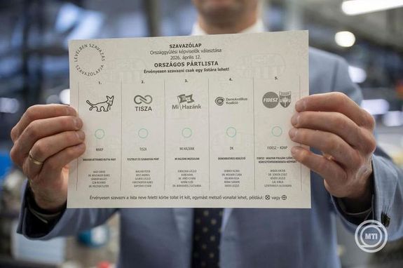 M�r nyomtatj�k az �prilis 12-ei orsz�ggy�l�si v�laszt�s szavaz�lapjait a budapesti ANY Biztons�gi Nyomda Halom utcai telephely�n. K�pek: MTI / Balogh Zolt�n