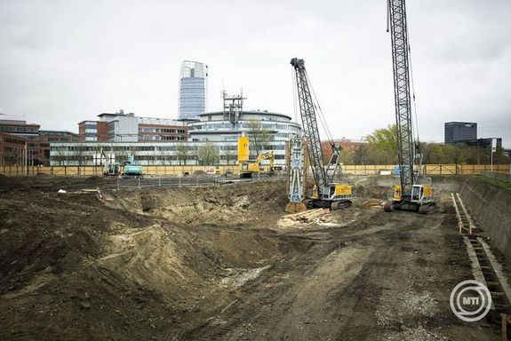 A Frontiers Campus kutat�k�zpont �p�t�si ter�lete Budapesten, a Magyar Tud�sok k�r�tj�n, 2026. m�rcius 31-�n. K�p: MTI / Minisztereln�ki Kommunik�ci�s F�oszt�ly / Fischer Zolt�n