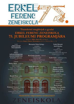 A zeneiskola fiatal, zenei p�ly�n tov�bbtanul� vagy m�r v�gzett n�vend�kei adnak koncertet 2026. �prilis 25-�n, 18 �rakor a Bart�k B�la �ti �p�letben. Megh�v�-plak�t forr�sa: Gyulai Erkel Ferenc Alapfok� M�v�szeti Iskola Facebook-oldala