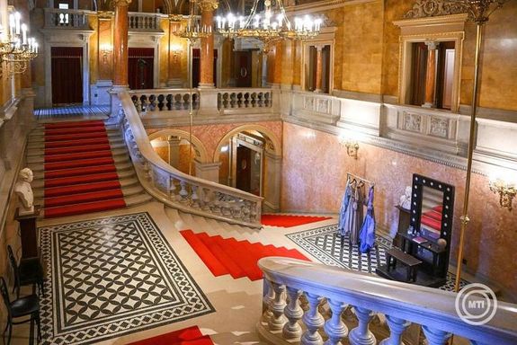 A Magyar �llami Operah�z bels� terei 2026. �prilis 21-�n, az Eur�pai �r�ks�g-d�j / Europa Nostra-d�j bejelent�s�nek napj�n. K�pek: MTI / Purger Tam�s