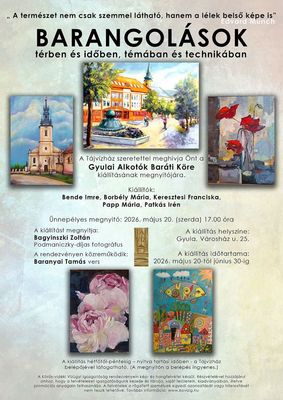 A szerdai ki�ll�t�s megh�v�-plak�tja. K�p forr�sa: K�r�s-vid�ki V�z�gyi Igazgat�s�g