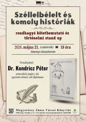A k�nyvbemutat� megh�v�ja. K�p forr�sa: Mogyor�ssy J�nos V�rosi K�nyvt�r