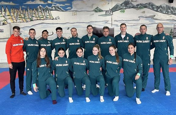  A magyar karate v�logatott. K�p forr�sa: Szerz�