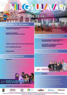 A XIII. Gyulav�ri Kast�lynapok plak�tjai. K�pek forr�sa: Szervez�k   
