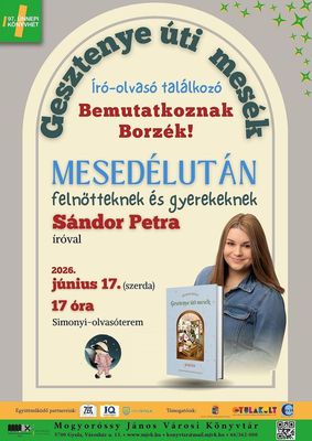  A szerdai, z�r� �r�-olvas� tal�lkoz� megh�v�ja. K�p: Mogyor�ssy J�nos V�rosi K�nyvt�r